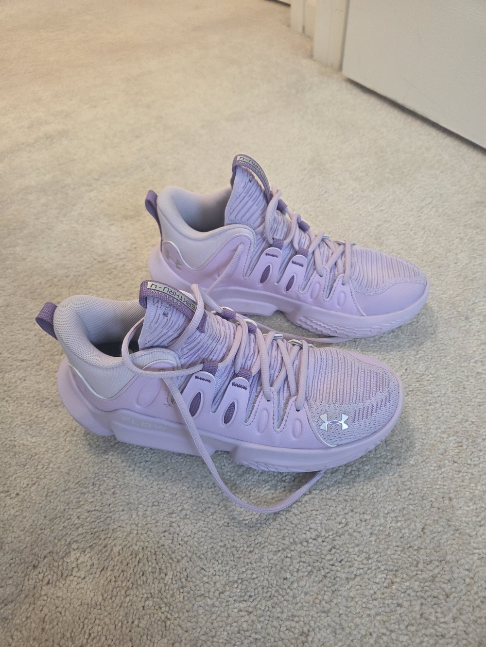 Under Armour Women's Lilac Basketball Sneakers